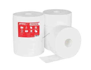 Toaletní papír JUMBO, 23 cm, 2vrstvý, celulóza, bílý, 6 rolí